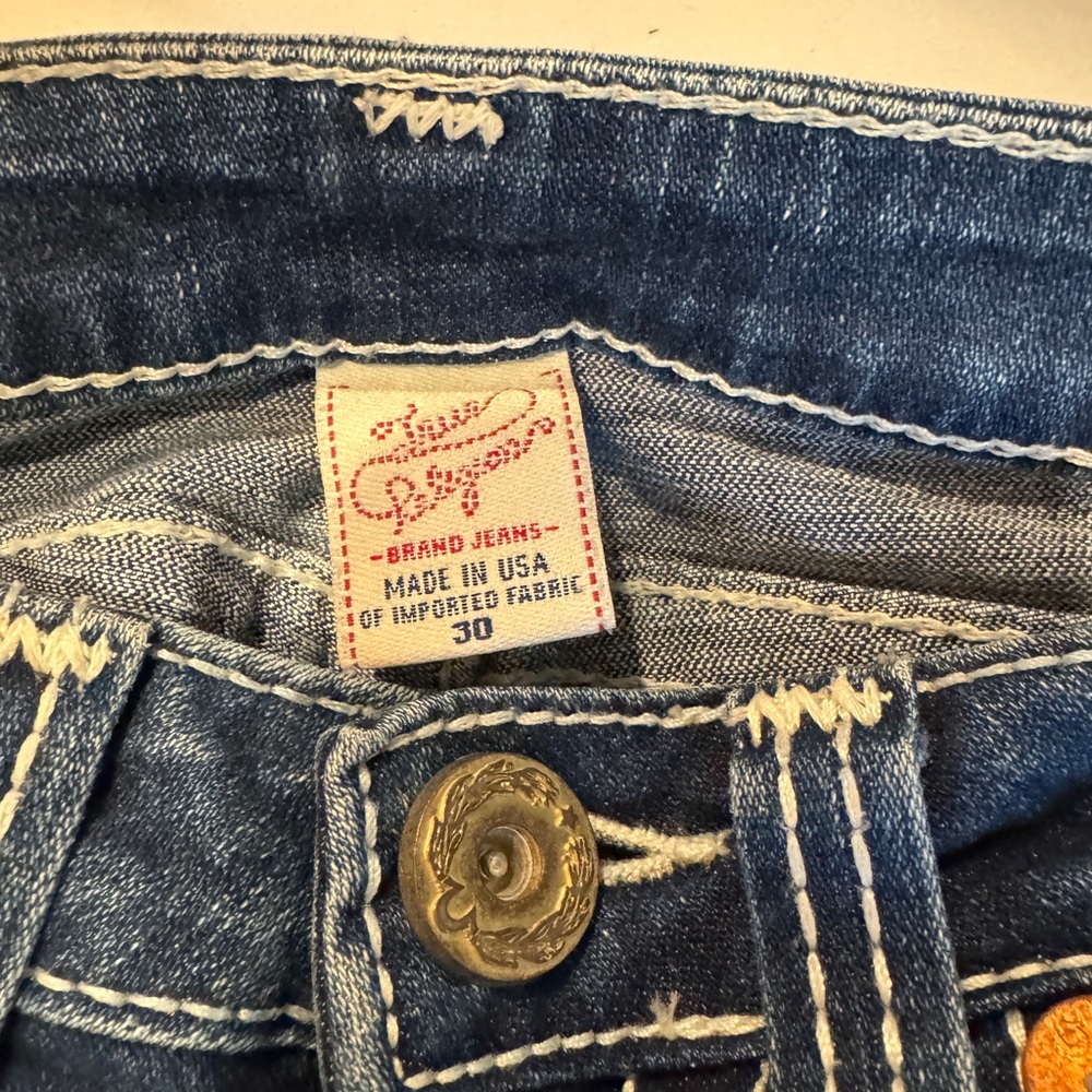 True Religion Old school jeans, size 30, bell bottom.